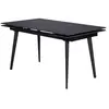 PRO LIVING Nero céramique eff marbre noir 140 (+2x30)x82x75cm NERO-TR1...