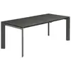 PRO LIVING Scar en céramique noir 140 (+60) x 90 x 76 cm SCAR-TR140A01