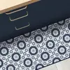 99DECO Tapis antidérapant - Marsiho - vinyle - int./ext. - Bleu - 50x200cm