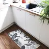 Tapis Vinyle Floral Noir - 99deco - L 200 x l 120 cm Ep. 2 mm