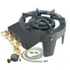 Intec Rechaud Gaz Fonte véritable MEVA 9.8 KW 4 pieds 3 robinets + Tuy...