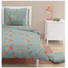 ROUPILLON Parure de couette 2 pieces enfant coton 57 fils vert 140x200 cm - peachy