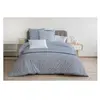 Parure de Couette 100% Coton Bleu 220x240 cm