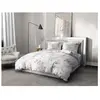 Parure de couette 3 pieces coton 57 fils rose 240x260 cm - POMPADOUR