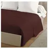 LOVELY HOME Drap Plat 100% coton 180x290 cm -1 personne - Marron
