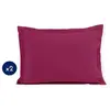 Lot de 2 taies d'oreiller Lovely Home LH71603 - 60 x 80 cm - Fuchsia