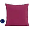 Lovely Home - Lot de 2 taies d'oreiller LH71604 - 73 x 73 cm - Fuchsia