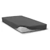 HOME LINGE PASSION Drap Housse 90 X 190 + 30 CM Bonnet Gris Anthracite
