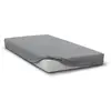 HOME LINGE PASSION Drap Housse 180 X 200 + 30 CM Bonnet Gris Clair