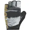 Gants Mavic Essential Padded Graphic gris foncé logo marron - L