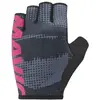 Gants Mavic Essential Padded Graphic gris foncé logo rose - S