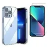 TOPRODUITS Coque de protection Transparente + Verre trempé pour iPhone...