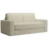 Mobilier-Deco Canapé droit convertible 3 places en velours beige