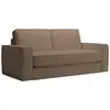 Mobilier Deco - mindy - Canapé 3 places convertible rapido velours côtelé taupe matelas 14 cm