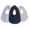 Lot De 3 Bavoirs En Coton Pastel Bleu - Trois Kilos Sept