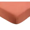 TROIS KILOS SEPT - Drap Housse Bébé - 60x120 cm - 100% Coton - Label Oeko-TEX - Jersey Extensible - Terracotta