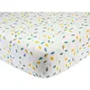 Trois Kilos Sept Drap housse en coton Feuille (60 x 120 cm)