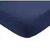 Trois Kilos Sept Drap housse en coton Marine (60 x 120 cm)