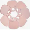Trois Kilos Sept Lot de 7 bavoirs de naissance à velcro roses