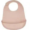 Trois Kilos Sept Bavoir en silicone Rose