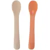 Lot de 2 Cuillières Silicone Terre De Sienne / Sable