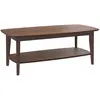 Rendez-Vous Déco Table basse rectangulaire en bois foncé