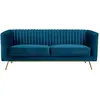 Canapé 2 places en velours bleu foncé - Gatsby - Rendez-Vous Déco