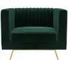 RENDEZ VOUS DECO Fauteuil en velours vert foncé - Gatsby TU