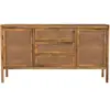 Rendez-vous Déco - Buffet en cannage et bois 2 portes 3 tiroirs - tiki