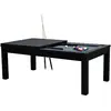 Mister Babyfoot Table de Billard Eddie convertible noire tapis gris