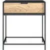 RENDEZ VOUS DECO Table de chevet 1 tiroir en bois d'acacia et métal noir  - Jakson TU