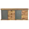 RENDEZ VOUS DECO Grand buffet en bois et métal 3 portes 3 tiroirs - Tabuk TU