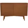 Petit buffet 2 portes coulissantes en teck