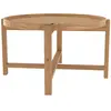 RENDEZ VOUS DECO Table basse ronde en bois de teck recyclé D70 cm - KOUMA