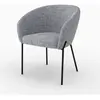 Rendez-Vous Déco Chaise en tissu gris chiné