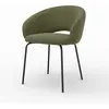 RENDEZ VOUS DÉCO Chaise milly en tissu vert chiné Milly