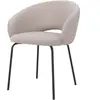 RENDEZ VOUS DÉCO Chaise milly en tissu beige chiné Milly