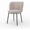 RENDEZ VOUS DÉCO Chaise aby en tissu beige chiné Aby