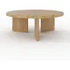 Table basse ronde en bois massif de mindi - galia Galia
