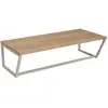 BOX AND BEYOND Etagère murale Ludwig - Métal beige et effet chêne - 80x36x22cm