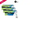 Compatible Lexmark 602X Pack 3 Toners Noir 60F2X00 (LT602X)