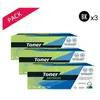 Compatible Samsung 101S Pack 3 Toners Noir SU696A (MLT-D101S)