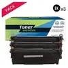 Compatible Canon 12A Pack 3 Toners Noir Q2612A (12A)