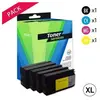 Toner Services Compatible HP 932XL/933XL Pack 4 Cartouches Noir et couleurs (C2P42AE)