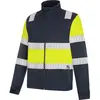 Sweat zippé haute visibilité FLUO ONE jaune/marine  XXL