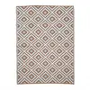 TERRE JARDIN Tapis extérieur réversible pour balcon et terrasse Terracotta 160 x 240 Blanc