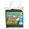 TERRE JARDIN Voile d'ombrage Triangulaire - 3.6 mètres - Gris