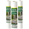Terre Jardin - Rouleau Feutre géotextile - 1 x 10 m - 150g/m2 - Rouleau géotextile anti repousse - Paillage pour plante, Drainage, Gravier Lot de 3