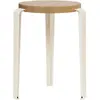 TIPTOE - Tabouret empilable Lou - Blanc - Chêne massif éco-certifié - ...