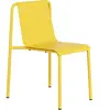 TIPTOE - Chaise empilable Panorama - Jaune - Acier thermolaqué